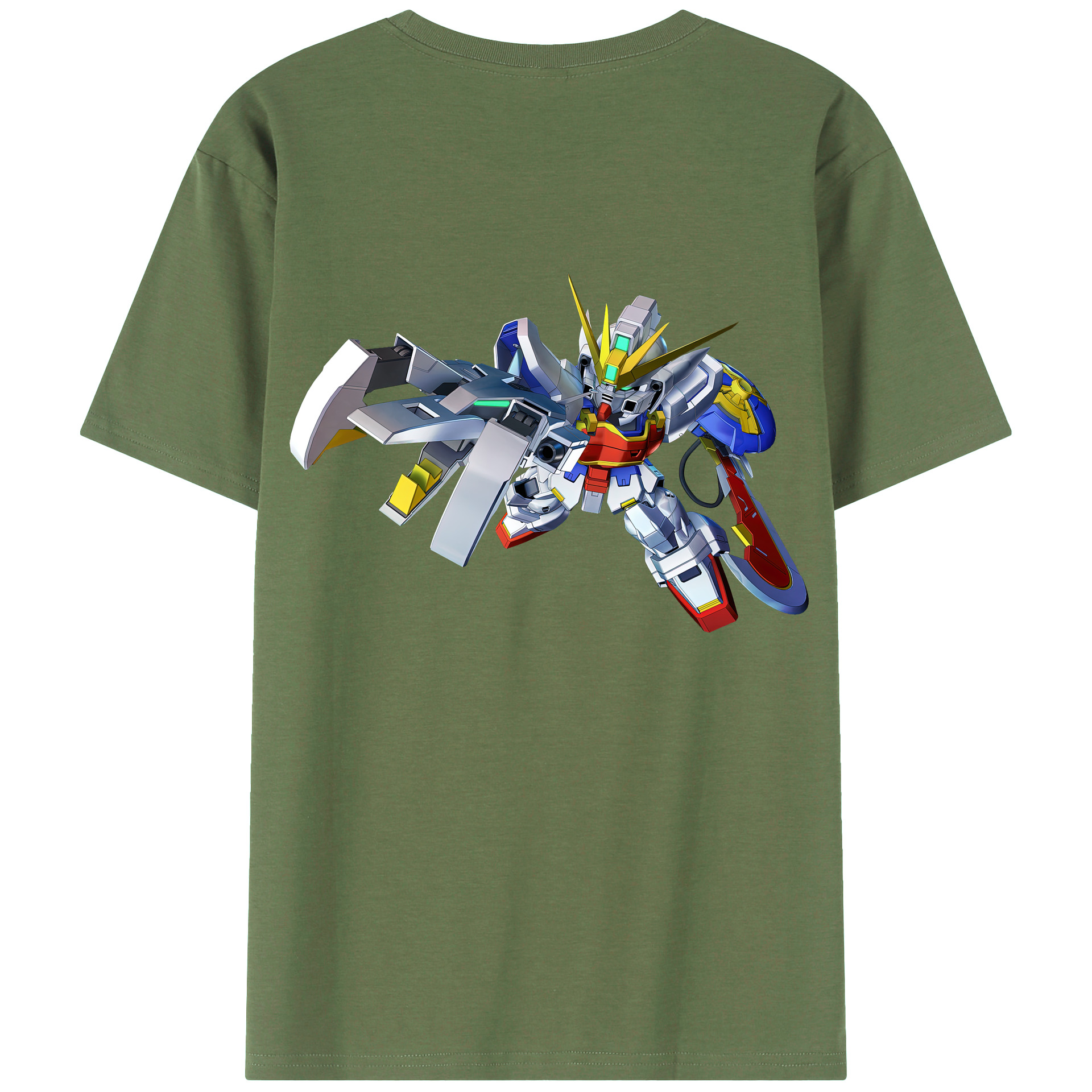 （画像用） 機動戦士ガンダム Mobile Suit Gundam 綿100％ メンズ半袖Tシャツ（バックプリント） 通気性